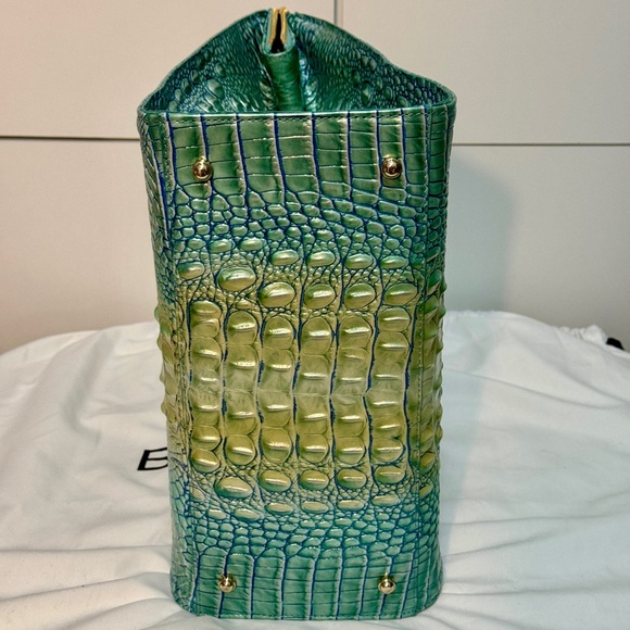 NWT Brahmin Seafoam Ombre Caroline Satchel - Picture 5 of 6